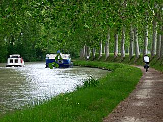 Der Canal du Midi - auch ideal zum Radwandern